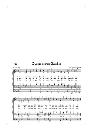 18766 Partitura - (123) Ó Jesus És Meu Guardião - Órgão