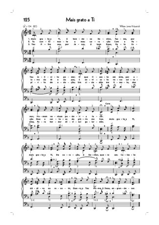 18768 Partitura - (125) Mais Grato A Ti - Órgão