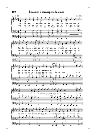 18769 Partitura - (126) Levemos A Mensagem De Amor - Órgão