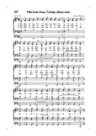 18770 Partitura - (127) Meu Bom Jesus Contigo Almejo Estar - Órgão