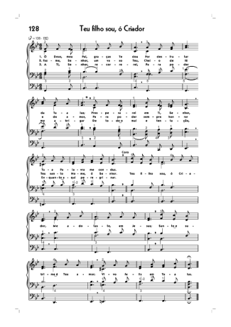 18771 Partitura - (128) Teu Filho Sou Ó Criador - Órgão