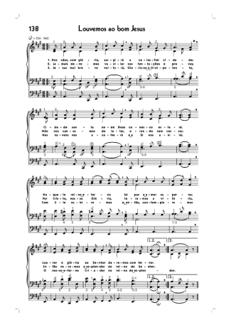 18781 Partitura - (138) Louvemos Ao Bom Jesus - Órgão