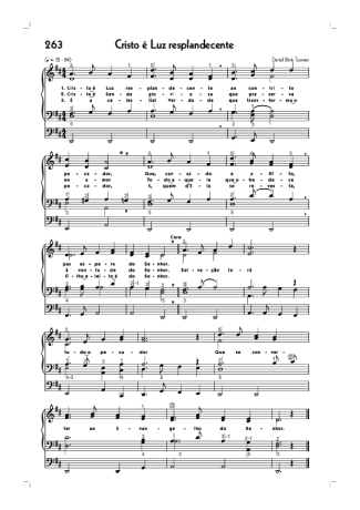 18906 Partitura - (263) Cristo É Luz Resplandecente - Órgão