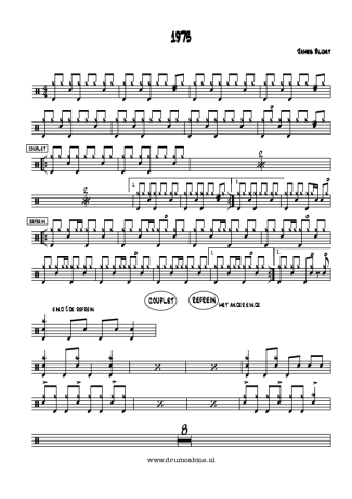 8870 Partitura - 1973 - Bateria