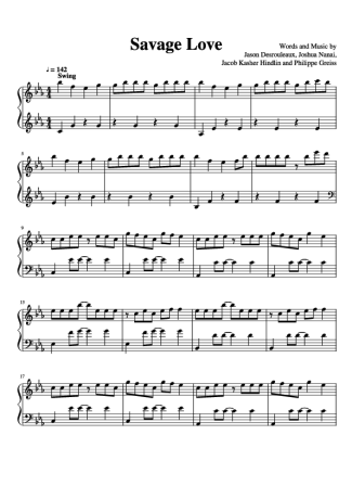 30729 Partitura - Savage Love - Piano