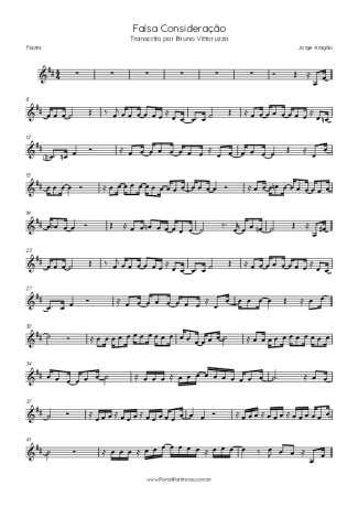 35554 Partitura - Falsa Consideração - Flauta Traversera