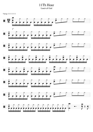 38694 Partitura - 11th Hour - Bateria