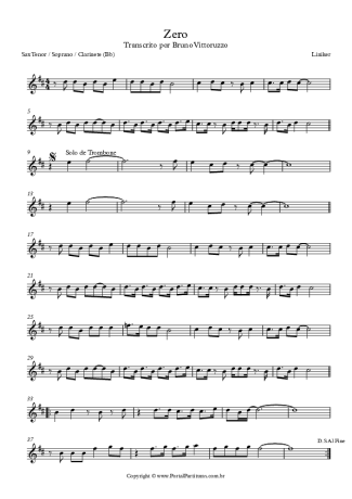 28699 Noten - Zero - Klarinette (Bb)