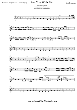28713 Partitura - Are You With Me - Clarinete (Bb)