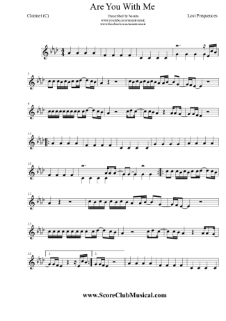 5111 Partitura - Are You With Me - Clarinete (C)