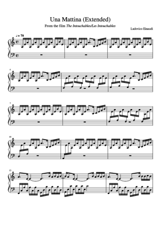 31315 Partitura - (from The Intouchables) Una Mattina - Piano