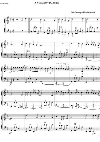 1916 Partitura - A Vida do Viajante - Acordeon