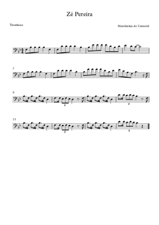 16341 Partitura - Zé Pereira - Trombone