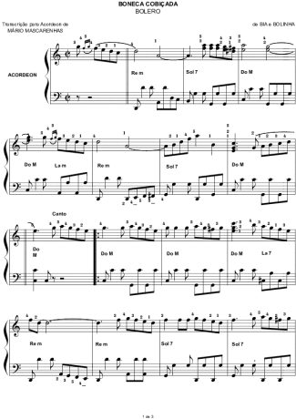4133 Partitura - Abro Mão - Acordeon