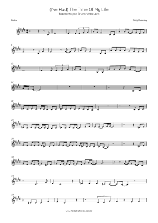 33946 Partitura - (I´ve Had) The Time Of My Life - Gaita