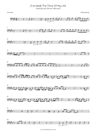 33950 Partitura - (I´ve Had) The Time Of My Life - Trombone