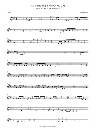 33953 Partitura - (I´ve Had) The Time Of My Life - Violino