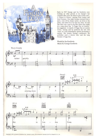 19432 Partitura - A Foggy Day - Piano