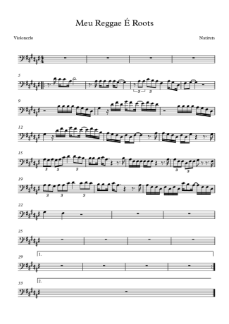 6928 Partitura - Meu Reggae é Roots - Violoncelo