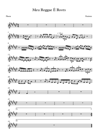 6920 Partitura - Meu Reggae é Roots - Flauta Transversal
