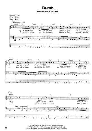 19226 Partitura - Dumb - Contra Baixo
