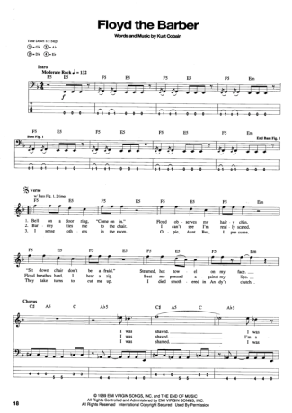 19227 Partitura - Floyd The Barber - Contra Baixo