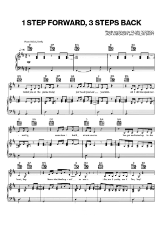 36224 Partitura - 1 Step Forward, 3 Steps Back - Piano
