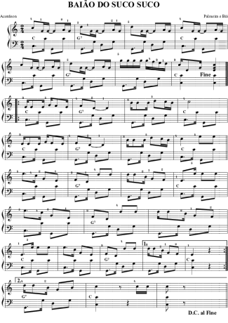 2032 Partitura - Baião do Suco-Suco - Acordeon