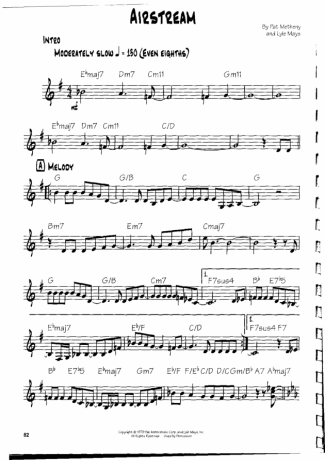 19247 Partitura - Airstream - Guitarra