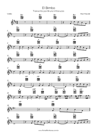 41162 Partitura - El Bimbo - Violão