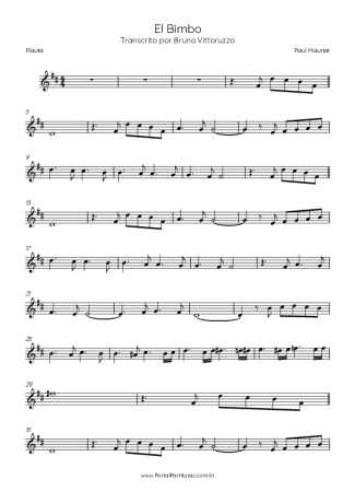 41155 Partitura - El Bimbo - Flauta Transversal