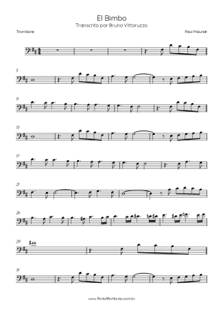 41160 Partitura - El Bimbo - Trombone