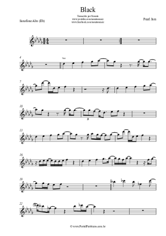 22792 Partitura - Black - Saxofone Alto (Eb)