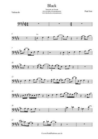 22798 Partitura - Black - Violoncelo