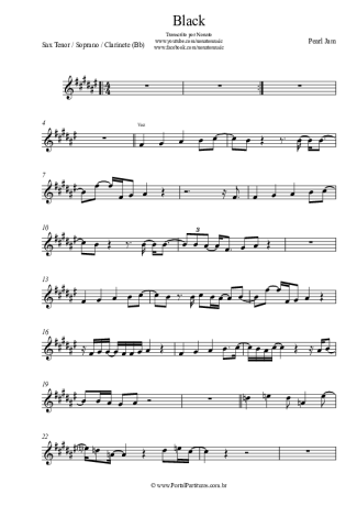 22791 Partitura - Black - Saxofone Tenor Soprano (Bb)