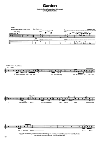 23460 Partitura - Garden - Contra Baixo