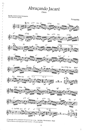 16905 Partitura - Abraçando Jacaré - Bandolim