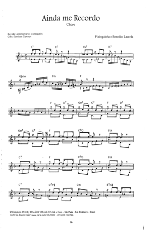 16907 Partitura - Ainda Me Recordo - Bandolim