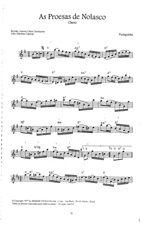 16909 Partitura - As Proesas De Nolasco - Bandolim