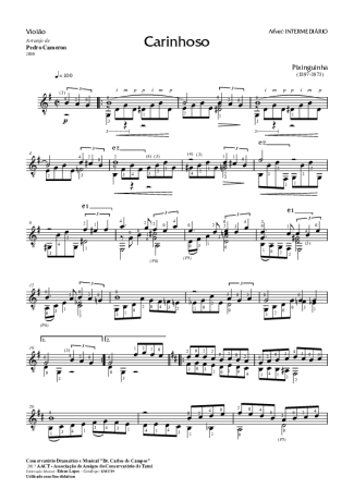 7847 Partitura - Carinhoso - Violão