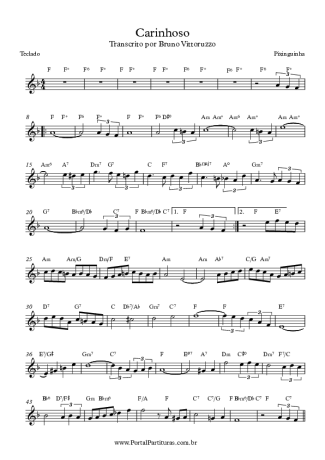 8057 Partitura - Carinhoso - Teclado