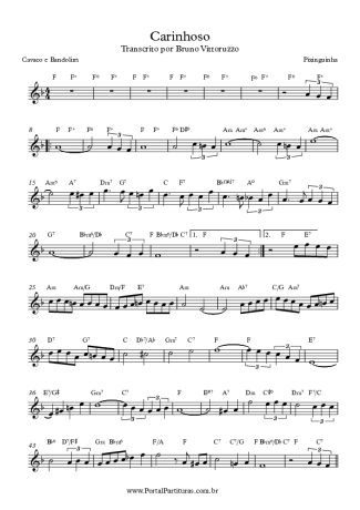 8051 Partitura - Carinhoso - Bandolim