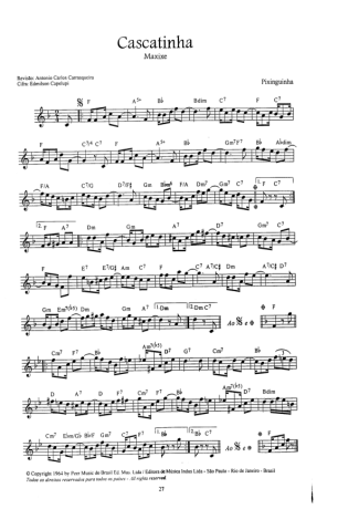 16914 Partitura - Cascatinha - Bandolim