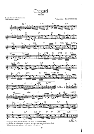 16915 Partitura - Cheguei - Bandolim