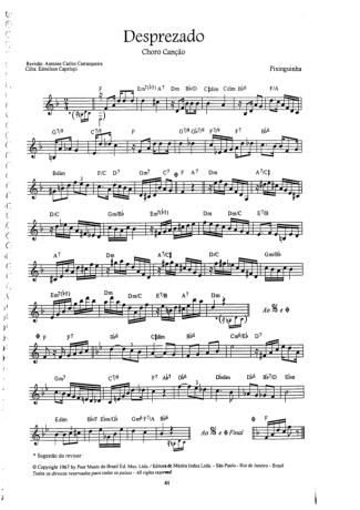 16922 Partitura - Desprezado - Bandolim