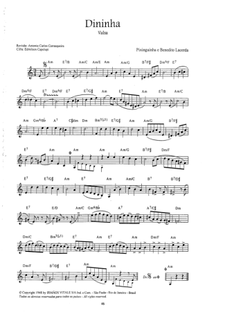 16926 Partitura - Dininha - Bandolim