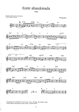 16930 Partitura - Fonte Abandonada - Bandolim