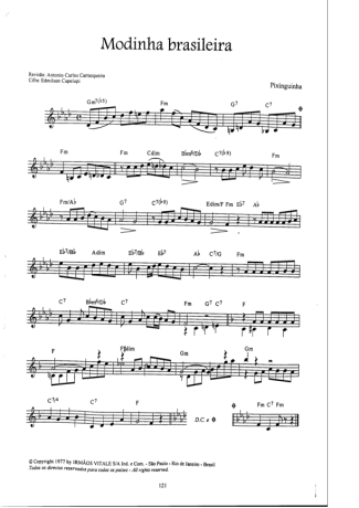 16939 Partitura - Modinha Brasileira - Bandolim