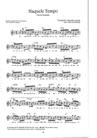 16941 Partitura - Naquele Tempo - Bandolim
