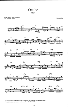 16942 Partitura - Oculto - Bandolim